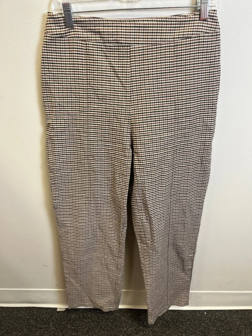 SHEIN Classic Houndstooth Single-Button Blazer - Brown/Black with Pants